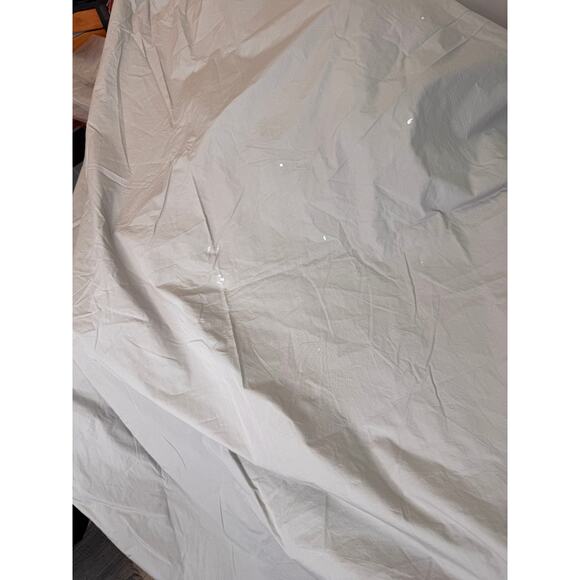 Coyuchi Lt Gray King Duvet Cover Organic Cotton Crinkled Percale Cooling Bedding - Picture 5 of 10